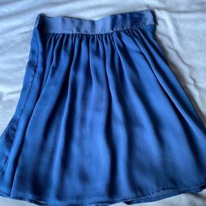 Blue flowy skirt